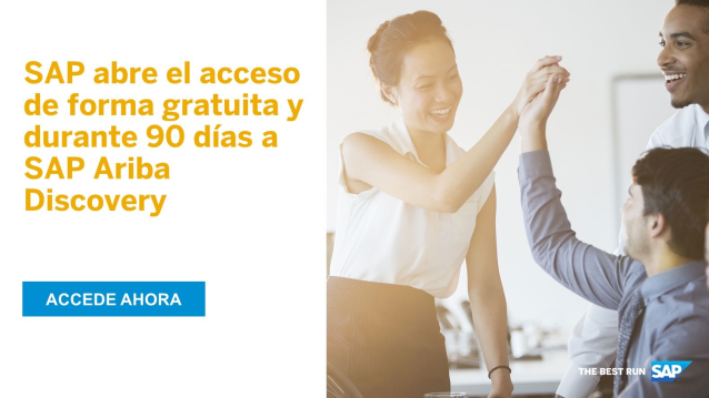 nagiperez's tweet photo. En estos tiempos de incertidumbre, abrimos el acceso de forma gratuita y durante 90 días a SAP Ariba Discovery para que compradores y proveedores puedan contactar de forma rápida y evitar roturas de stock #runwithpurpose https://t.co/Hk8bWFhgWt https://t.co/wPh3ZkI1Z1