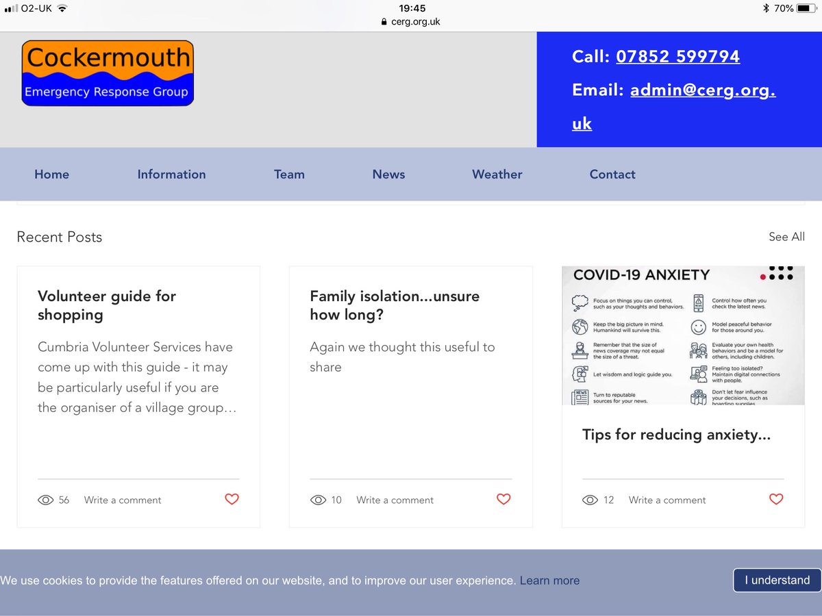 Came away from chairing today’s Cumbria Community Resilience Group absolutely blown away by how much our community emergency planning groups have managed to achieve in the last week...... They’ll play an absolutely essential part in this response. #TeamCumbria #KindCumbria