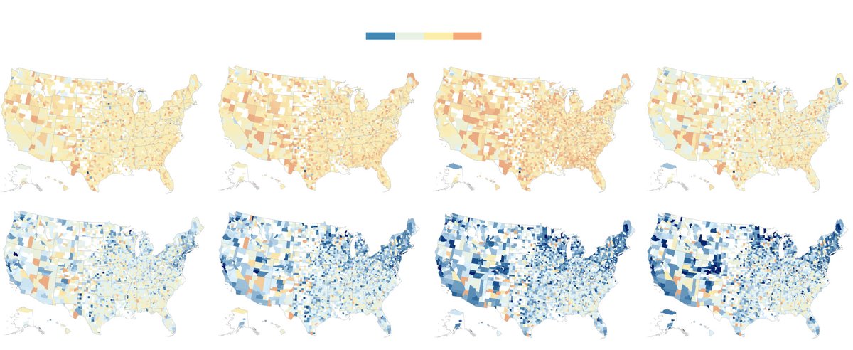 A firm looked at "Change in distance traveled each day" w/ social distancing. Clark County, which includes Las Vegas, appears be one of the few where travel has INCREASED.  nytimes.com/interactive/20…