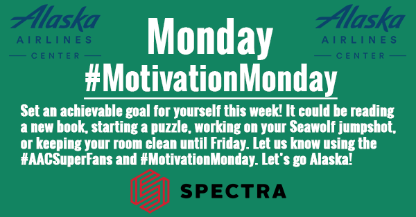 As promised, here's day one of our Cyber Spirit Week! Today's tag is #MotivationMonday. Let us know how you're starting the week! #AACSuperFans #SpectraCares
