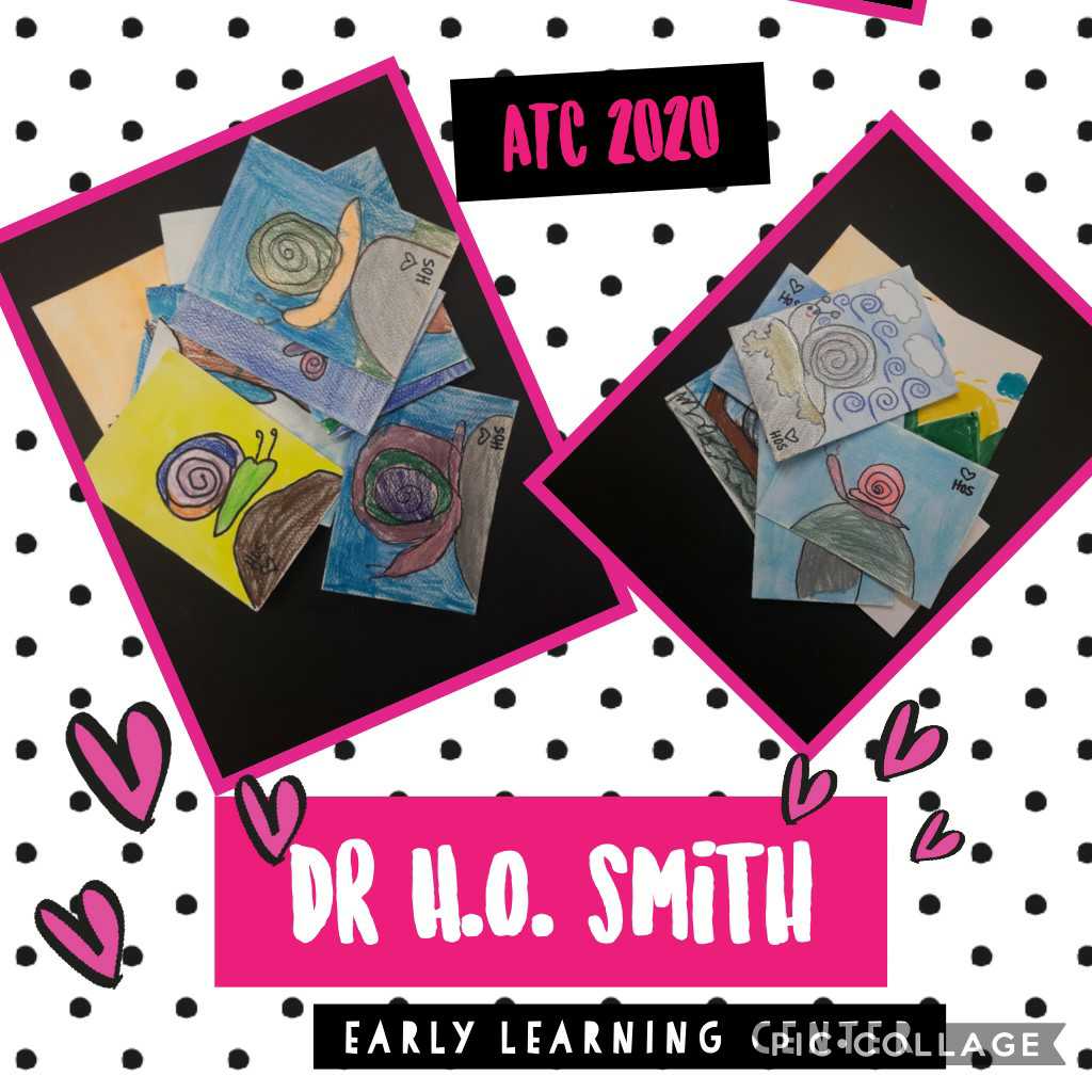 Our last set of ATC swaps are from Hudson, New Hampshire.  I love the
snails and bright colors used in these.  Thanks for sharing your artwork with <a href="/PESDragons/">Pepperell Elementary</a> in Lindale, Georgia. <a href="/teripendley/">Sa$quatch</a>
<a href="/MiniMatisse/">Nic Hahn (she/her)</a> @fcsarts