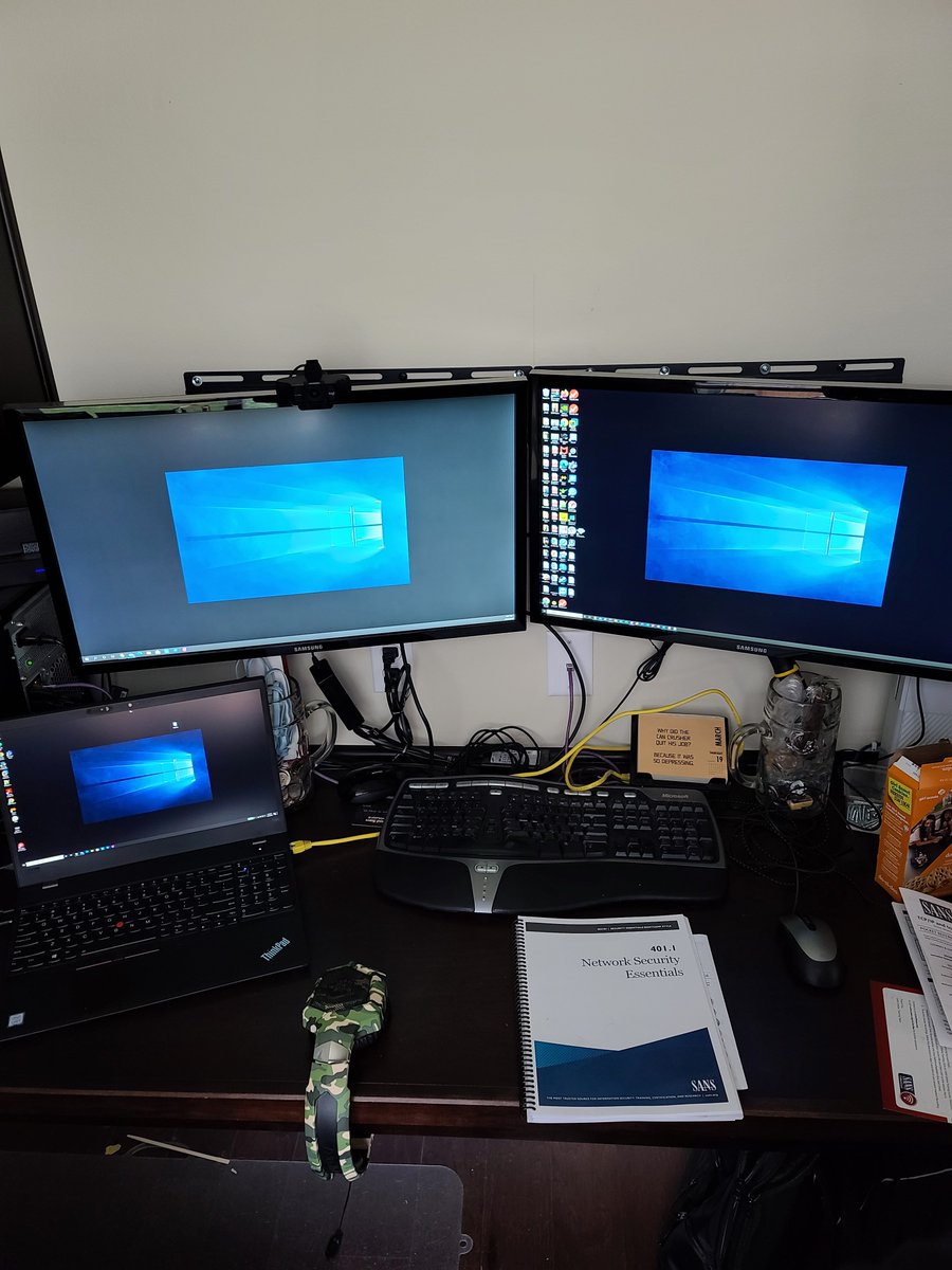 #SANSTrainFromHomeChallenge #SEC401 #GSEC Day 1