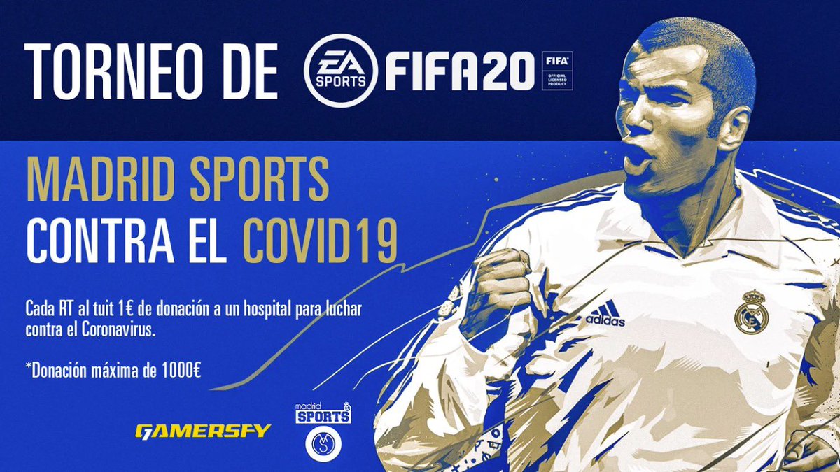 🚨 ¡OJO! 

Por cada RT 🔁 a este tuit, <a href="/gamersfy/">Gamersfy</a> DONARÁ 1€ a la lucha contra el #COVID19 (máx. 1000). 

Todo el dinero recaudado se donará a la iniciativa de <a href="/isco_alarcon/">ISCO ALARCON</a> y <a href="/SaraSalamo/">Sara Sálamo</a> #Descorónate 

🔊 ¡Difusión, por favor!