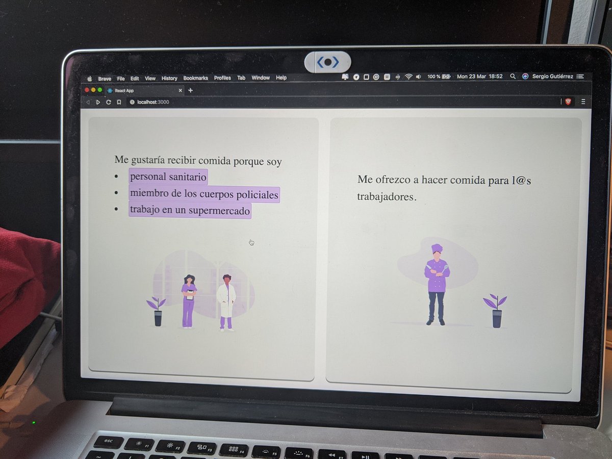jjamorin's tweet photo. La web https://t.co/aLh7kmWR4u está ya en marcha. @alicarbajal está trabajando a tope. Gente maravillosa a la que ni conozco. #YoTeCocino https://t.co/010csPlzSr