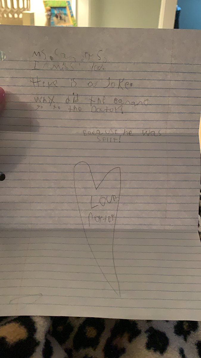 KSandersSES's tweet photo. I received the sweetest letter in the mail from one of my kiddos today! #CCEthePlace2be https://t.co/7qbSywGRIa