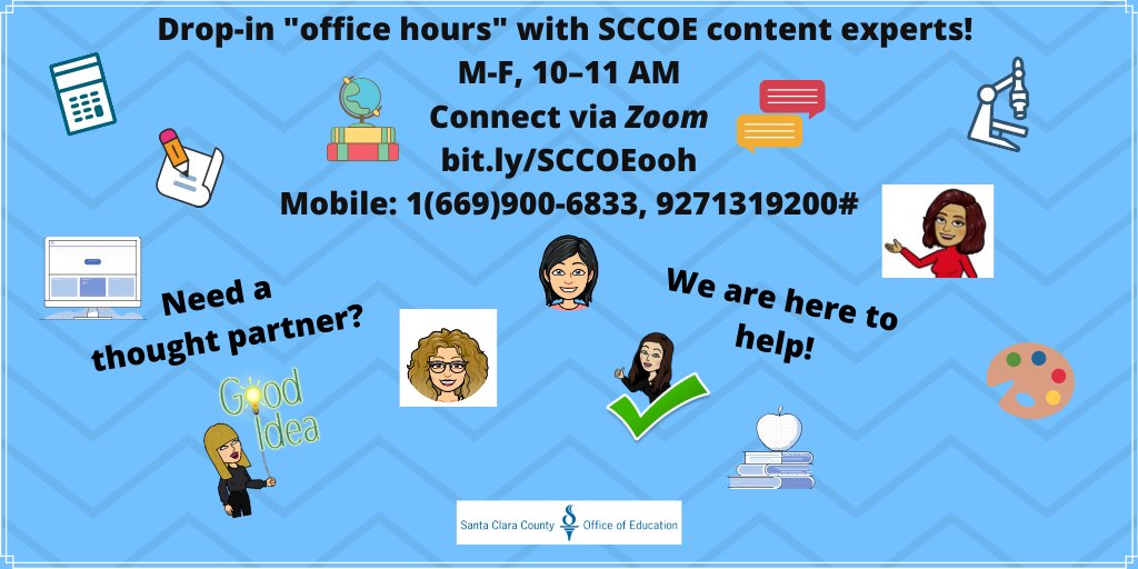 😎We are here to help! @MET_SCCOE @barbflores17 @WanYwan @LauraHistoryOG @DeedyCamarena @CivicSantaClara @SCCOE