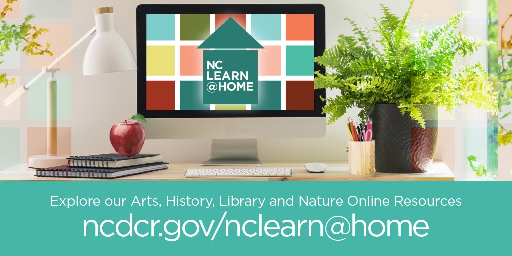 .<a href="/ncculture/">NC DNCR</a> is offering great assistance for students, teachers, and parents through #NCLearnAtHome - an incredible new digital initiative! Find out more at ncdcr.gov/nclearn@home #learning #socialdistancing