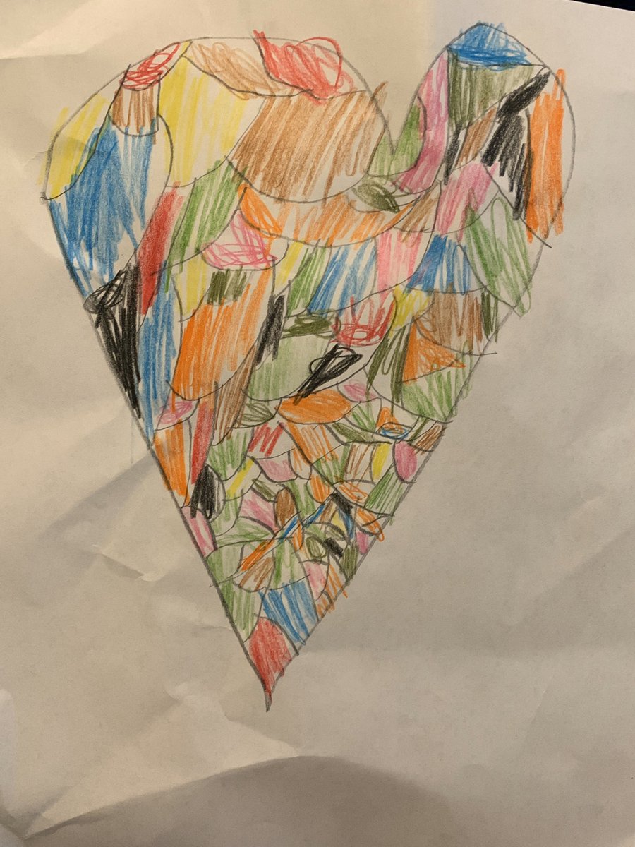 Michael Gaylor’s heart (3rd grade) <a href="/Jackson_Ave/">Jackson Ave School</a> <a href="/followyour_art/">Ms. Gallina</a> #artforhealthyhearts #MineolaProud !!