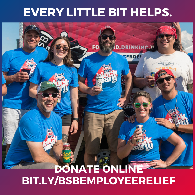 BadgerStateBeer's tweet photo. If you have the means, please consider donating to help aid ease the financial strain our amazing part-time staff are facing at this time. Thank you for your continued support, we appreciate you all!
#SupportLocal #Forwarddrinkingbeer #WiBeer https://t.co/P2i2OSFaiS