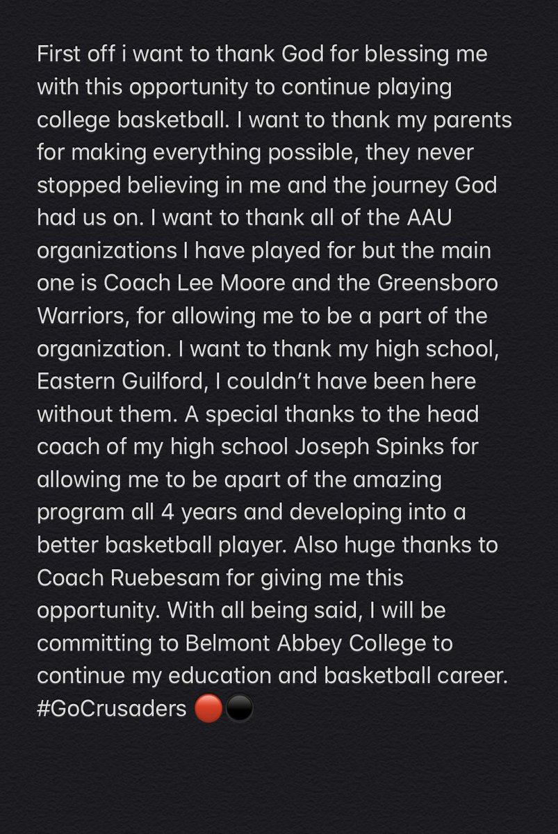 dsolesx's tweet photo. 110% Committed 🔴⚫️ @AbbeyMBB @Coach_Rueb https://t.co/TegtA4Qh68