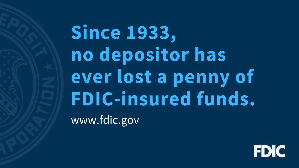 Fdic Gov On Twitter The Safest Place To Keep Your Money Is In