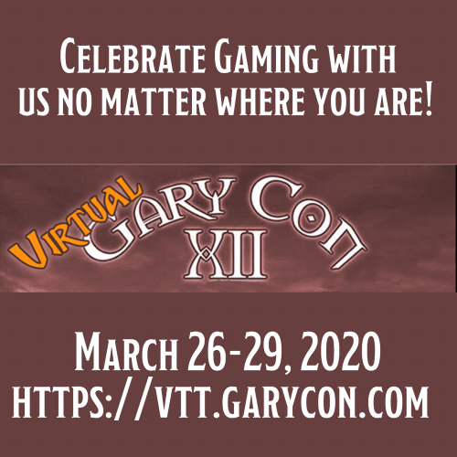 Virtual GaryCon's coming up.  Thursday, D&amp;D vs. Rick and Morty-- all seats currently open.. just saying..
buff.ly/3aiF3JC
