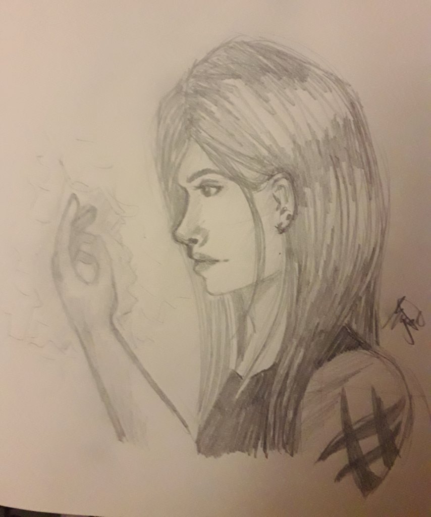 distinguishedr3's tweet photo. So I'm really behind with #13daysofskulduggery but here's Valkyrie - time to draw a lot I guess @DerekLandy https://t.co/6h5vnXvyTM