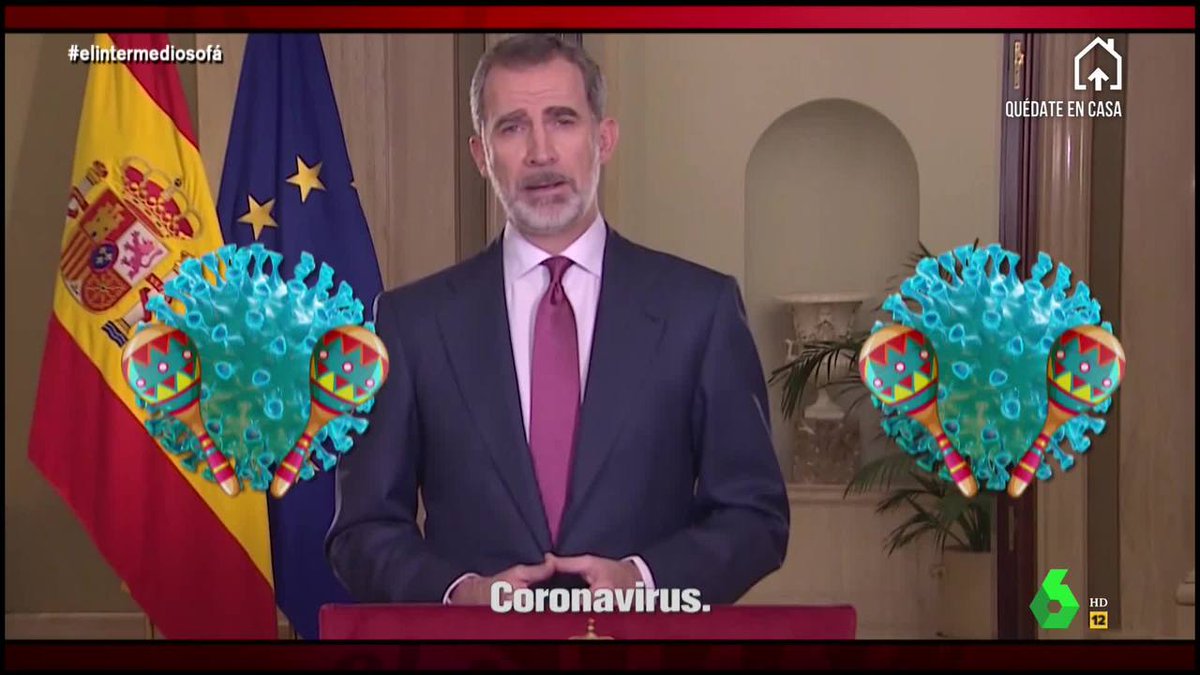 🔴 Iván Lagarto también está de vuelta en El Intermedio con un nuevo hitazo protagonizado por Felipe VI: "Coronavirus, coronavirus".  ▶ #elintermediosofá atres.red/09sw510648