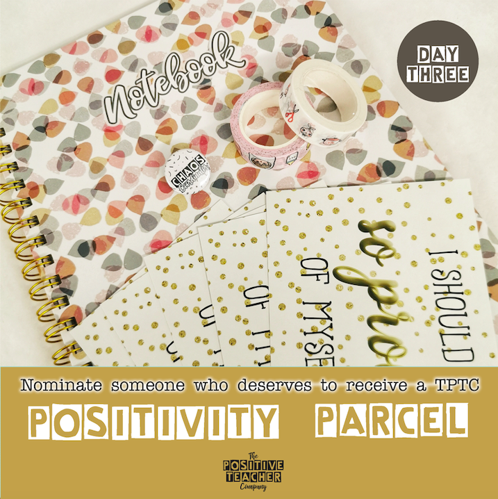 TPositiveTC's tweet photo. Day 3! RT to WIN! Positivity Parcel full of teacher goodies, sent to a teacher buddy of your choice! Make somebody's day; spread some joy; surprise happy mail! 

A different Positivity Parcel to be won EVERY DAY until Friday. Enter each day on Insta &amp; Facebook too! Good luck! https://t.co/yVCDiNsrYI