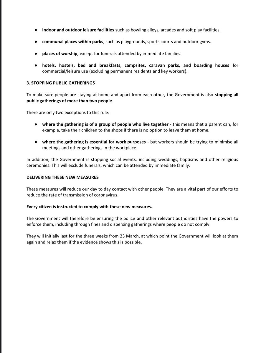 NEW: Here is the government’s full advice on when you are allowed to leave your home during this unprecedented lockdown. #COVIDー19