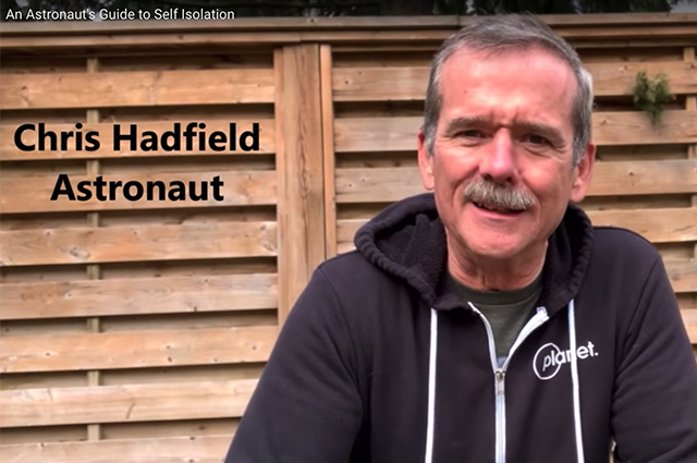 Kamloops_SD73's tweet photo. We love this advice from Canadian Astronaut Chris Hadfield about self-isolation, saying we have a "...chance to do something different." Essentially, he's giving us four steps to help us turn isolation into an adventure we can create and manage. 
https://t.co/PAWBXo3maj https://t.co/iUxSpD0p1A