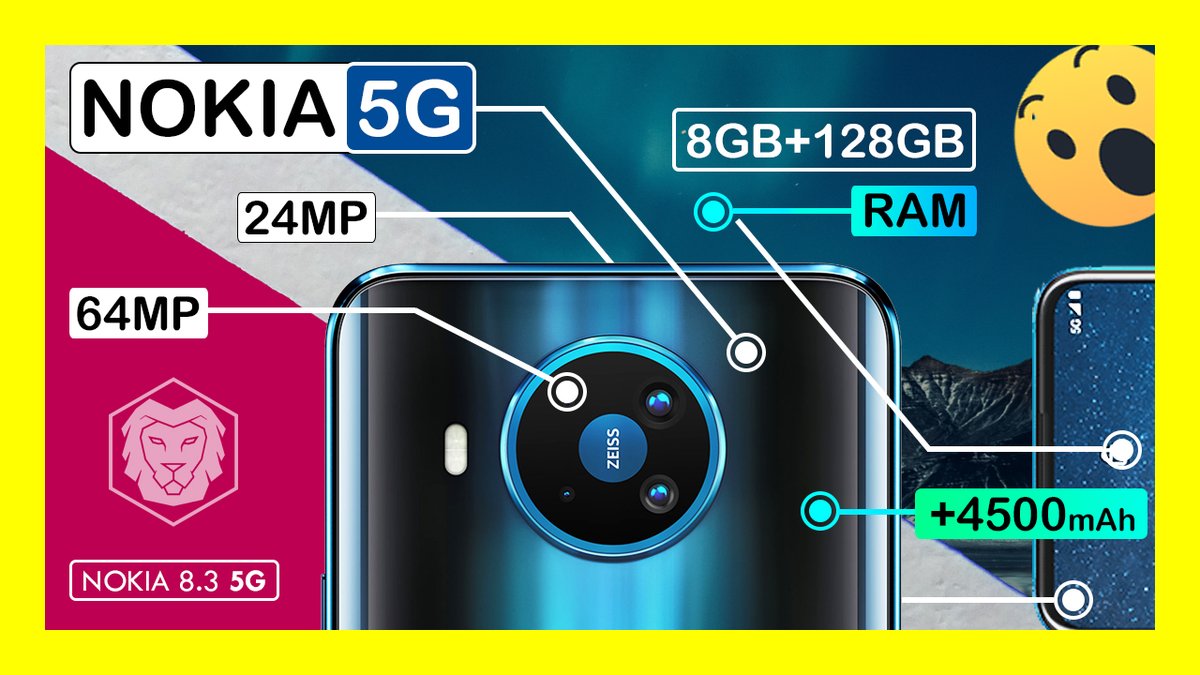 LiontoPro's tweet photo. 👉 El hermoso Nokia 8.3! 😍
👉▶️ Mìralo aqui! https://t.co/58fV1W5odZ
#Nokia #Nokia5G #Nokia8 #Nokia83 #nokia5310 #nokia2020 #nokia5G2020 #HMDGlobal #NokiamobileLive #celulares2020 #LIONTO #TechNews #Tecnologìa #Tech #technology #technologynews https://t.co/3Suu1KWeXG