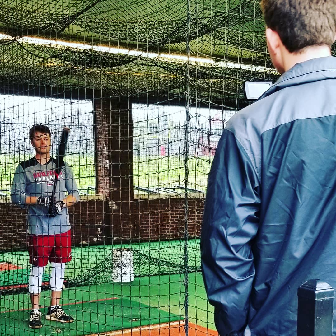 goquakers's tweet image. Triad residents should tune into tonight's 11 pm news on @WFMY for @Luke_Lyddon's story on @quakerbsb senior Brett Shapcott, &amp;amp; his dad, Bill, Guilford's baseball public address announcer. The pair discuss the abrupt end to Guilford's season due to the coronavirus. #d3baseball