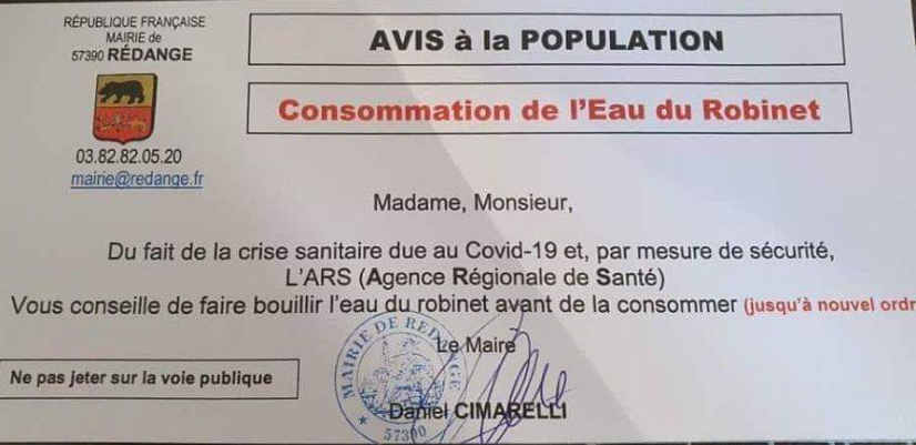 macronscope's tweet photo. #coronavirus #Covid_19 #COVID19fr
La commune de #Redange conseille de faire bouillir l'eau du robinet ! peut-être a t-elle un réseau vétuste ou non sécurisé?
3 alternatives sans chlore
Eau en bouteille
Distillateur (c'est le mien 1l/H)
Paille mini Sawer 300 000L (j'ai aussi) https://t.co/vFOy8UvHzl