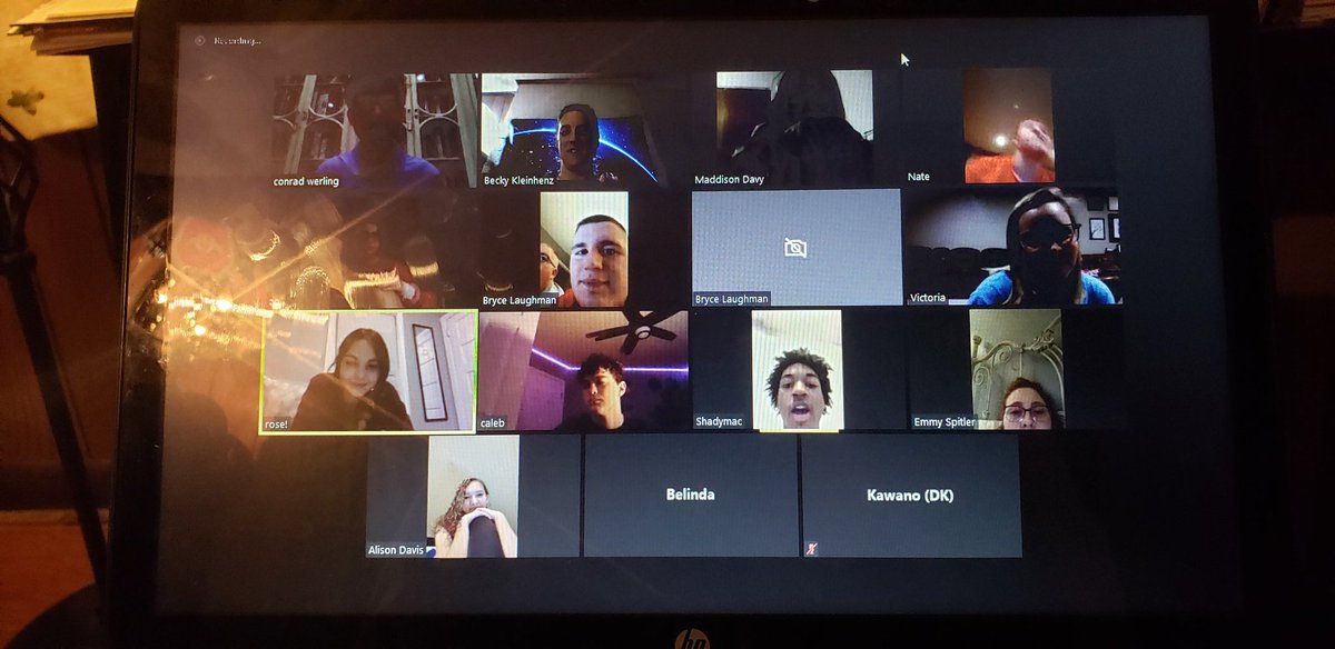troyhskleinhenz's tweet photo. Still laughing and enjoying each other's company:)  Thank goodness for smart technology! #TAFAM.
#trojanfamily https://t.co/3oKWTzGbjy