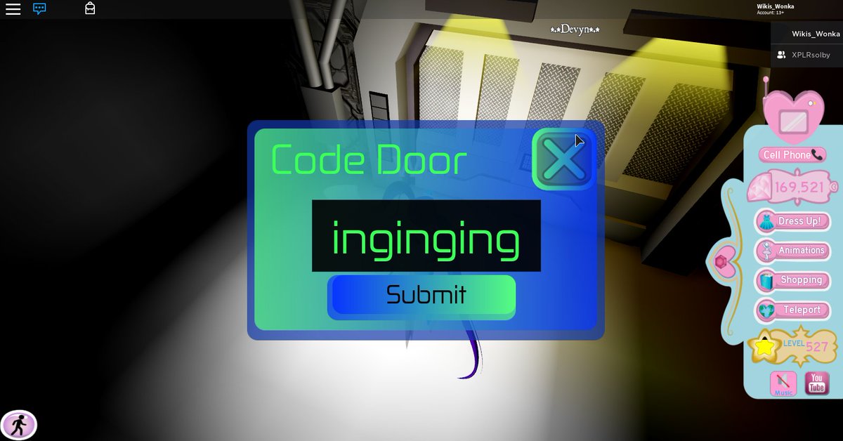 Wiki ✩*⋆ 🎄 on X: Code for the secret door is inginging