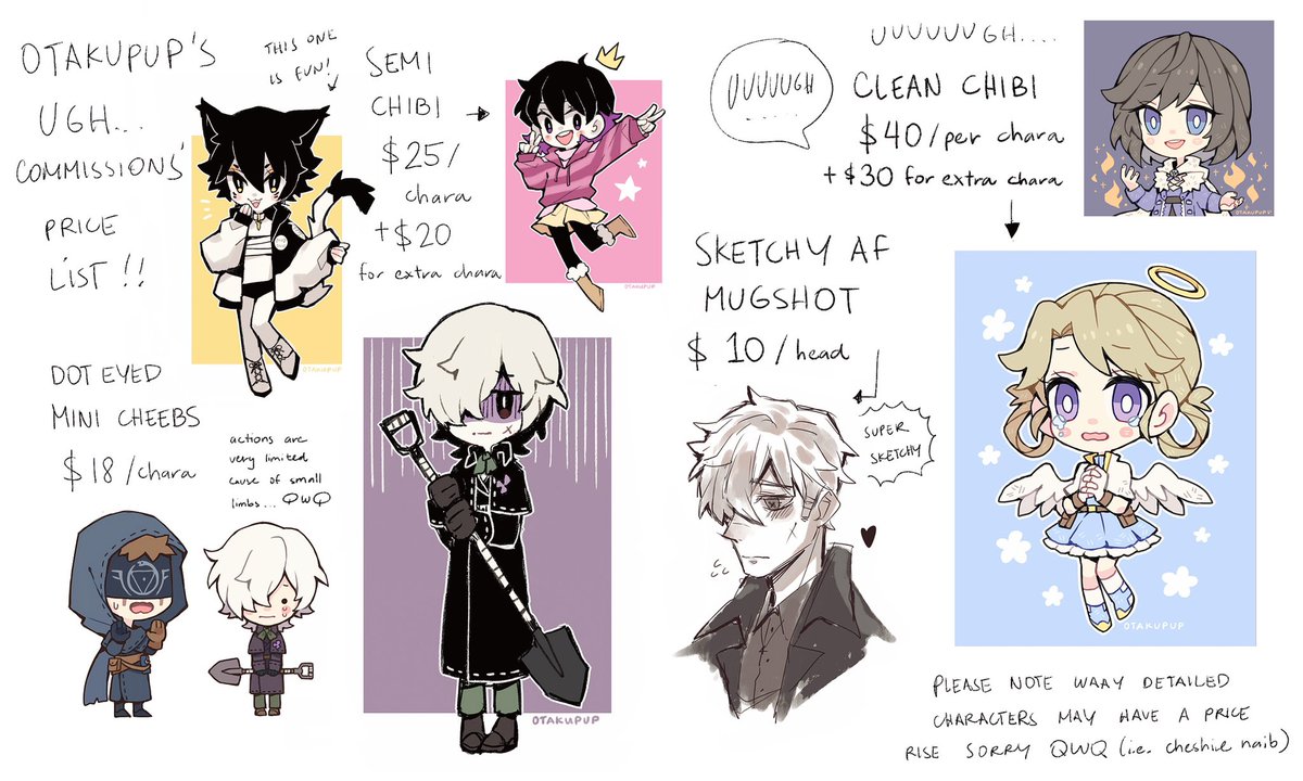 I opened commissions yo!! Please read my commission info before answering the questions! ^^ 
https://t.co/BSfj1az0f5 