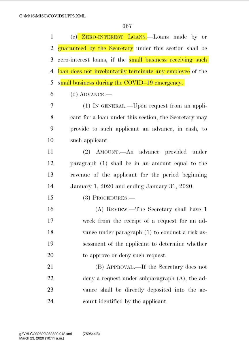 The ZERO interest loans & principal loan forgiveness, wasn’t even in the Trump/McConnell/Mnuchin ProBig Company BillI am very glad to see the House Dems include these critical protections, specifically for family farmsSee sometimes the universe hears you https://appropriations.house.gov/sites/democrats.appropriations.house.gov/files/COVIDSUPP3_xml.pdf