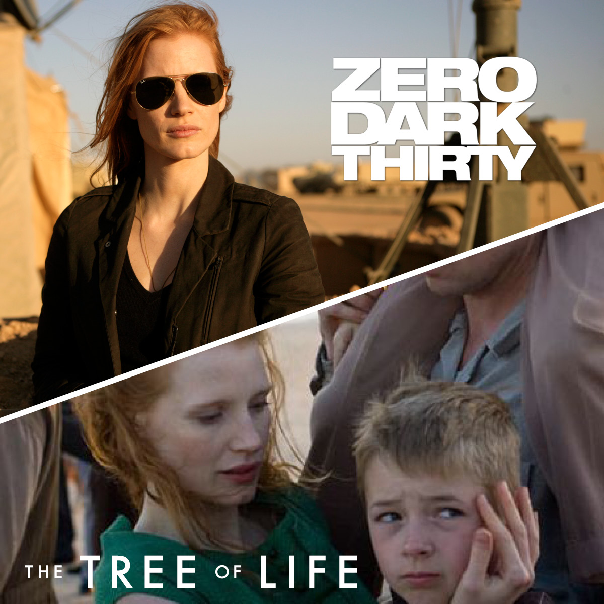 From doting mother to kick-ass CIA intelligence analyst. Wishing a big Happy Birthday to Jessica Chastain. 