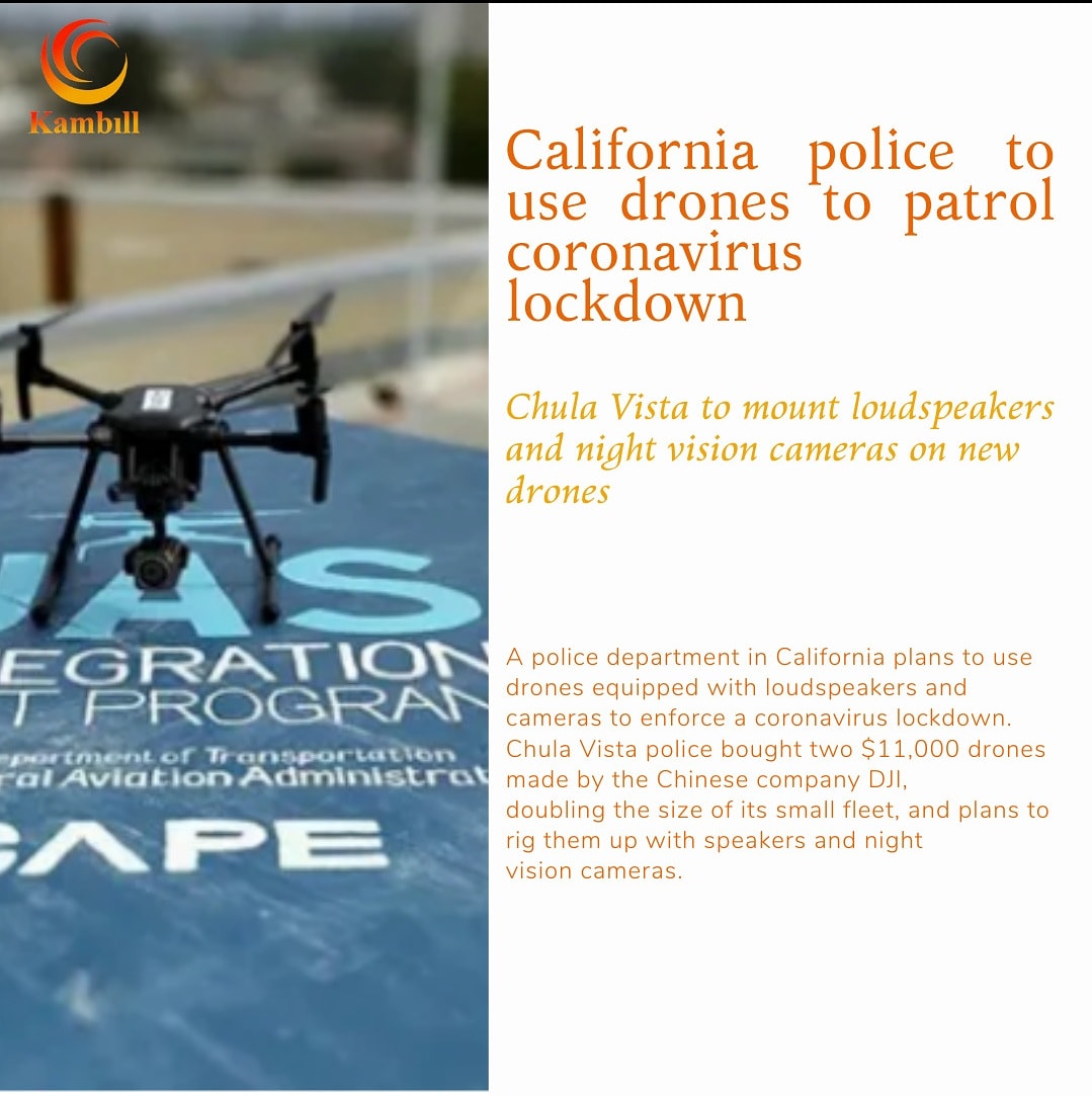 California police to use drone to patrol coronavirus lockdown.
@DJIGlobal @DJIEnterprise @DJISupport 
.
.
.
.
.
#coronagoaway #corona #coronavirusmemes😂😂😂 #coronavirusvideo 
#besafe #curfew #coronavirusoutbreak⚠️ #coronakaruna