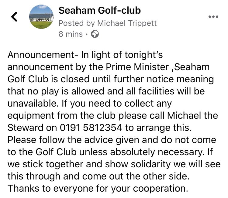 Seaham Golf Club tweet media