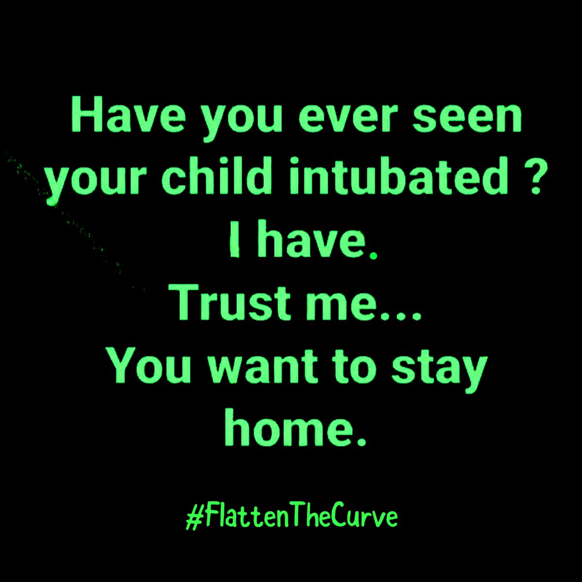 rocio_clue's tweet photo. Please stay at home, help flatten the curve. I pray none of you have to see a loved one intubated... it’s heartbreaking to witness and not be able to help in any way. 
#StayAtHome #FlattenTheCuve #PrayForMax #StayHomeForThem #StayHomeForHim https://t.co/dZMTA32Ene