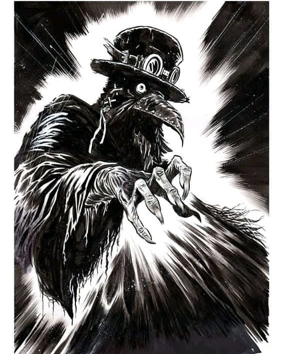 FatRobotDraws's tweet photo. Hope everyone’s doing well out there!
#PlagueDoctor #SeventeenthCentury #BubonicPlague #CharlesDeLOrme #Naples #HorrorArt #Illustration #HorrorIllustration #Sheffield #SheffieldIllustrator #OldSchool #Slipknot #Goth #Steampunk #Gothic #TheDoctorWillSeeYouNow #AstroDiablo https://t.co/rlWMtQhlj8