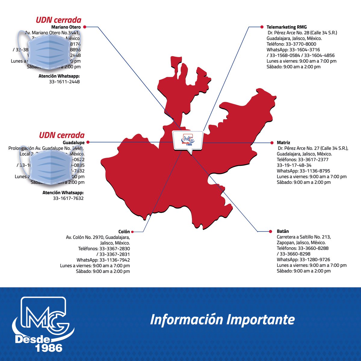 RefMarioGarcia's tweet photo. 🚨¡INFORMACIÓN IMPORTANTE!🚨

Debido a la contingencia y para prevenir la propagación del COVID-19 (coronavirus), Refaccionaria Mario García está tomando las medidas correspondientes que se han estado dando a conocer por parte de la Secretaría de Salud.. https://t.co/CERxYHysxo