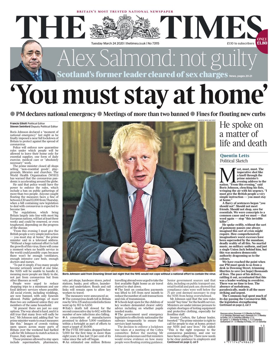 c News Uk Tuesday S Times You Must Stay At Home Via chelena Tomorrowspaperstoday cpapers c News Uk Tuesday S Times You Must Stay At Home Via chelena Tomorrowspaperstoday cpapers