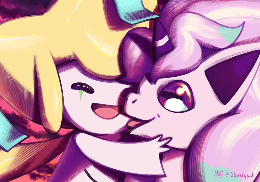 birthday gift for Book Horse!
— #jirachi #galarianponyta #ponyta #pokemonfanart #pokemon #digitalart #art #myart #giftart #fanart