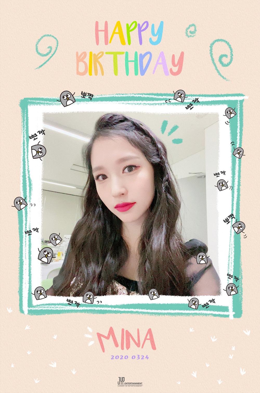 Happy Birthday 
24 März Mina (Twice) -1997 Park Bom (eh. 2NE1) -1984   
