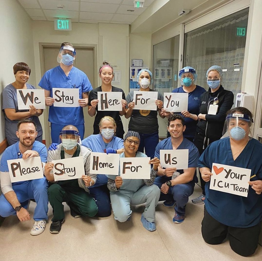AACNme's tweet photo. Nurses on the frontline of #COVID19 stand together. Nurses are there for you when you need them the most. Nurses stay at work for you, so please stay at home for them. ❤️ #socialdistancing

Photos: @johnsontineka, @stephymae86, @corinnemaeprzy, @drlesliekim https://t.co/8knsXpE2Ap