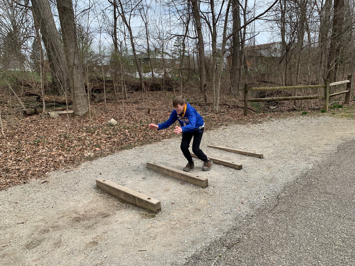 HealthTeachLHS's tweet photo. Get moving Tigers. Try the parcourse fitness circuit at Sharon Woods #noweightroomnoproblem #HealthyTigersHealthyLearners @lovelandstrengt https://t.co/ImRwY32c0r