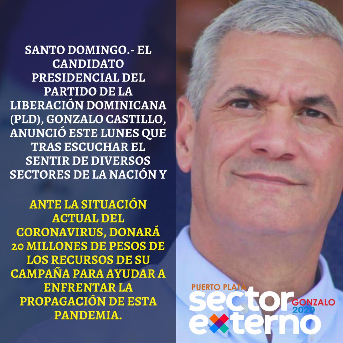 drpedrosolano's tweet photo. Excelente Iniciativa del próximo Presidente de la República Dominicana.
Gonzalo2020. https://t.co/c7n3amZS3S