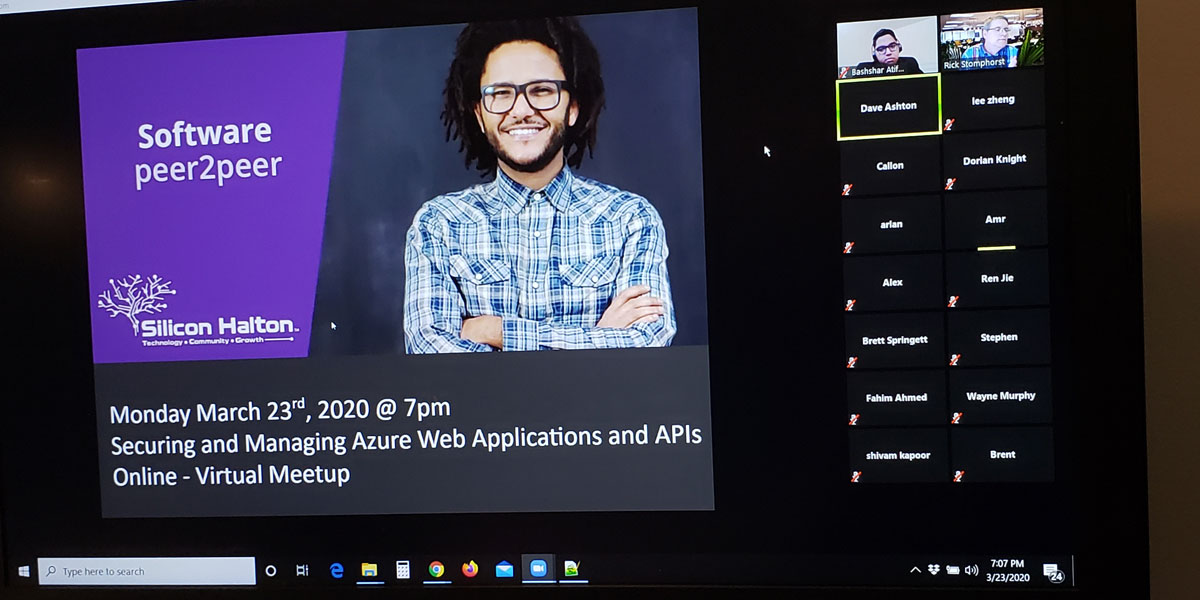 Kicking off tonight's virtual Software P2P, and looking forward to prezos by <a href="/ArlanNugara/">Arlan Nugara</a> adn <a href="/flying_maverick/">Callon Campbell 🇨🇦 MVP</a> on: Protect your Web Applications and Web APIs with #Azure Application Gateway and Web Application Firewall (WAF).