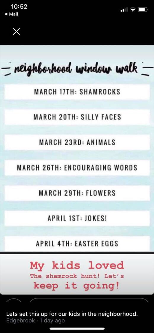 JBMurphySchool's tweet photo. Post your children’s drawings or printed pictures in your window. Then when you take the family for a walk, count the number of pictures you can find! Connect socially but at a distance...#BeMurphy #BeSafe @RobertaSalas @GSiffring @MurphyPto https://t.co/MbkI11jmKz
