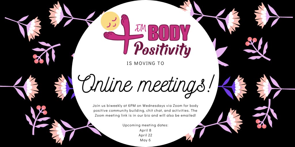 ebp_uw's tweet image. Hiya! We&apos;re still here and we want to be as supportive as possible during this very uncertain time. Please join us for our upcoming meetings, online. 🙂 Reach out with any questions!
