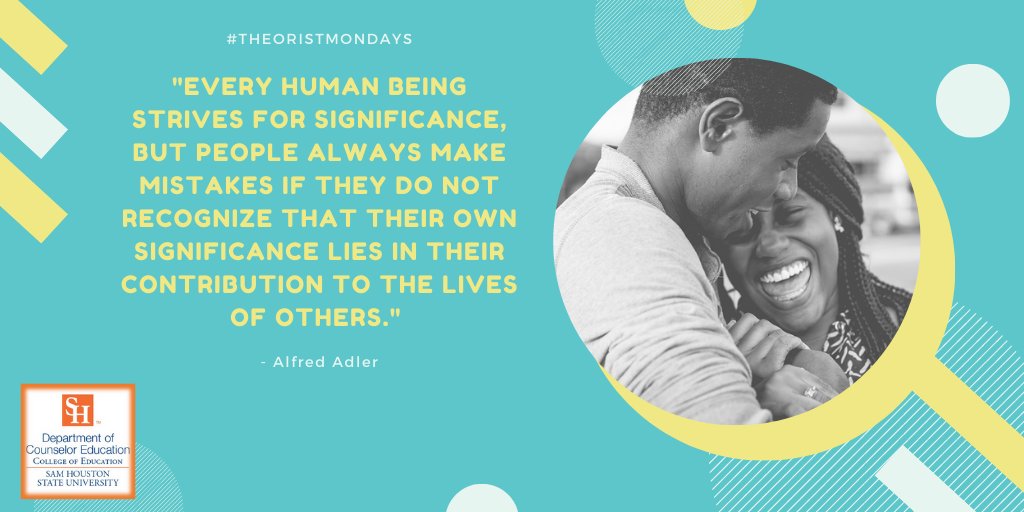 "Every human being strives for significance, but people always make mistakes if they do not recognize that their own significance lies in their contribution to the lives of others." - Alfred Adler

#theoristmondays
