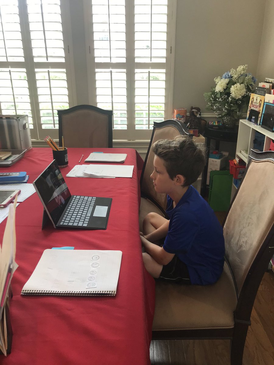 He loved seeing his school people today!! Thank you, Mrs. McAlister! <a href="/HumbleISD_WCE/">Willow Creek Elem</a>