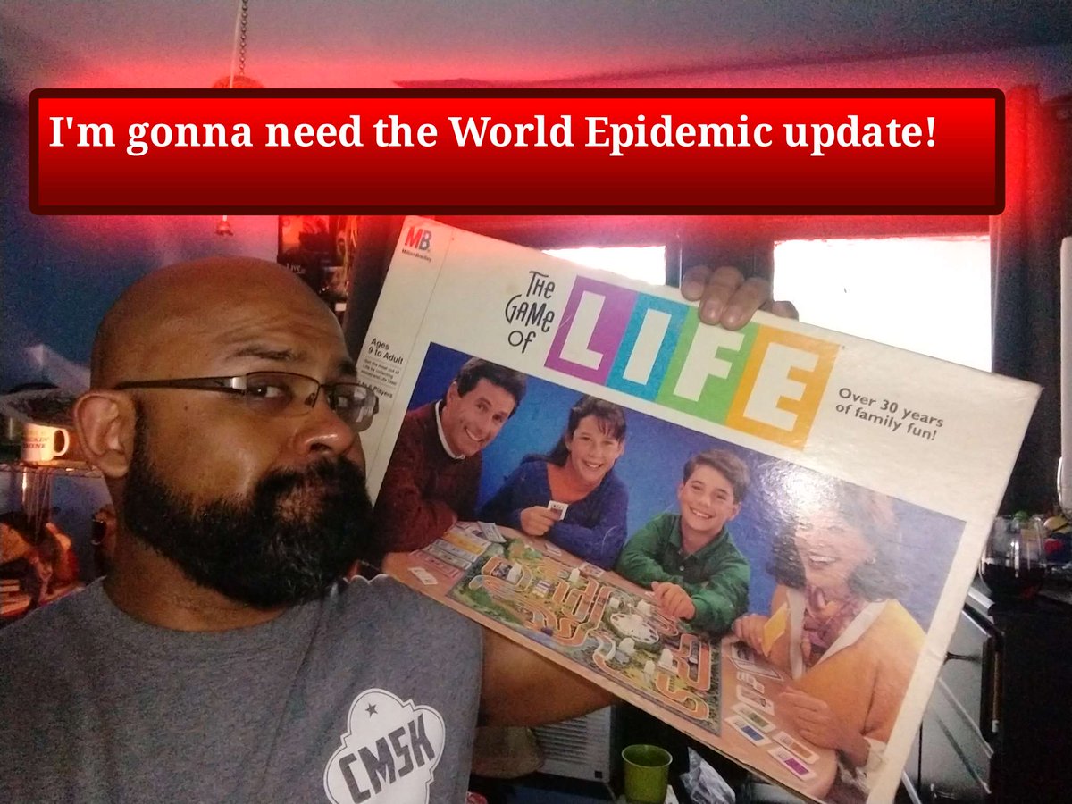 bacovioiii's tweet image. #MiltonBradleyGames of #Life didn't prepare me for this....@Hasbro how soon before the #WorldEpidemic version? 🤔
We're working hard to keep our #COVID19 numbers low with #ShelterInPlace in #Texas.

 #COVID19SAT  #TheGameOfLife