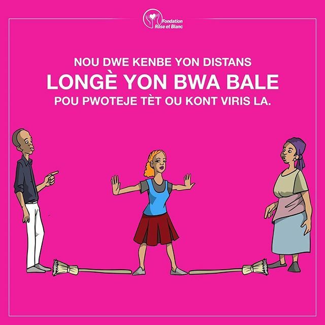 Nou dwe kenbe yon distans LONGÈ YON BWA BALE pour pwoteje tèt ou kont virus la. 
#KonesansSePouvwa
#MalèPaGenPrejije
#NapBareCoronavirus
#FREBHaiti ift.tt/2UehjRb