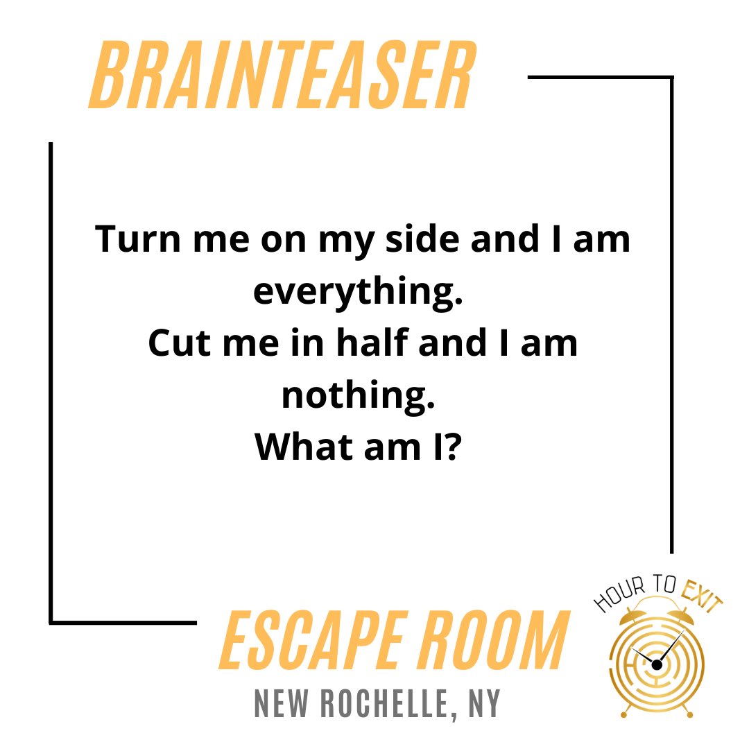 Let’s get back to some type of normalcy. 🙌🏾🙏🏾 Our fun brainteasers are back!! No Googling just use your noggin! 🧠. We will randomly pick a win (1 free ticket into one of our escape room games) 😱🤗⠀
⠀
Tag a friend for help.