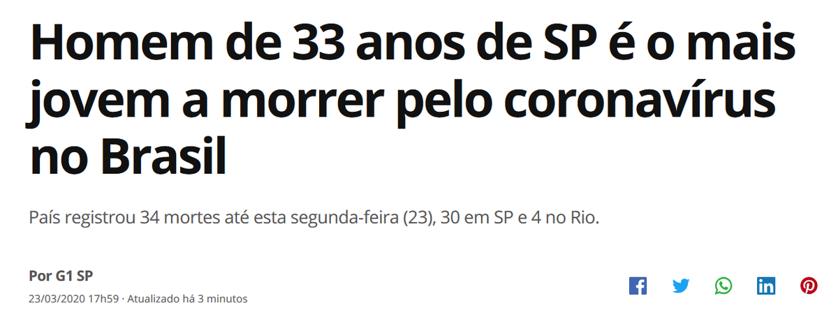 MBLivre's tweet photo. Os jovens que se acham super heróis porque "Corona só mata velho" podem começar a tomar cuidado agora? https://t.co/ZaF02ddpT6