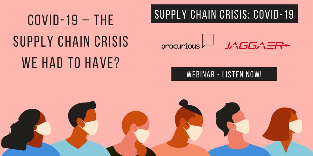 Did you know that the economic damage of #coronavirus will likely impact us until 2030? Very frightening! So, what else do you need to know? Check out this <a href="/procurious_/">Procurious</a> and <a href="/JaggaerPro/">JAGGAER</a> #SupplyChainCrisis webinar with 6 industry thought leaders: bit.ly/3b3MXGF